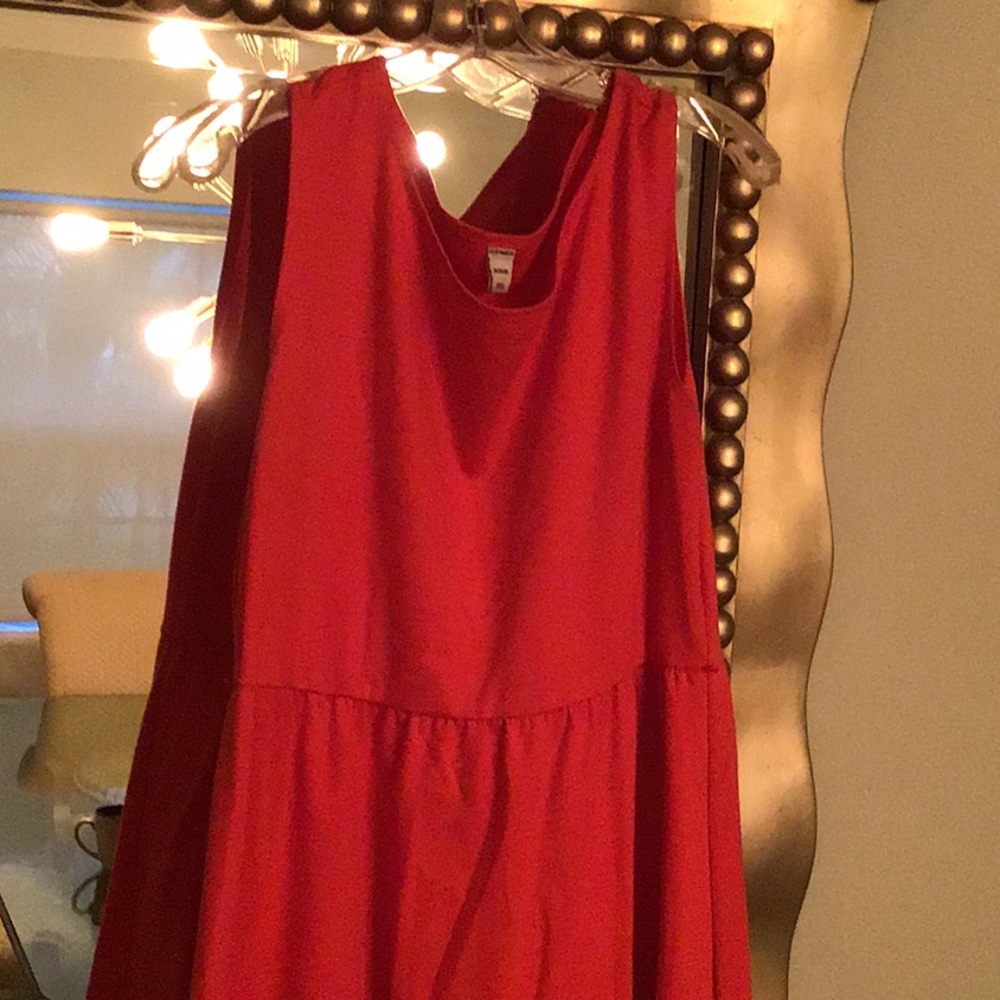 Cotton pull over dress.